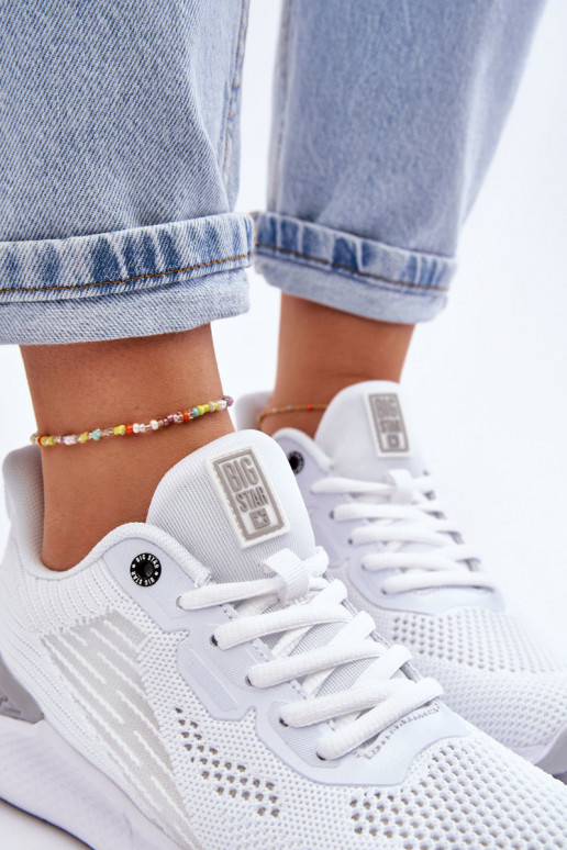 Feminin  Turnschuhe Memory Foam System Big Star LL274297 Zueiße Farbe