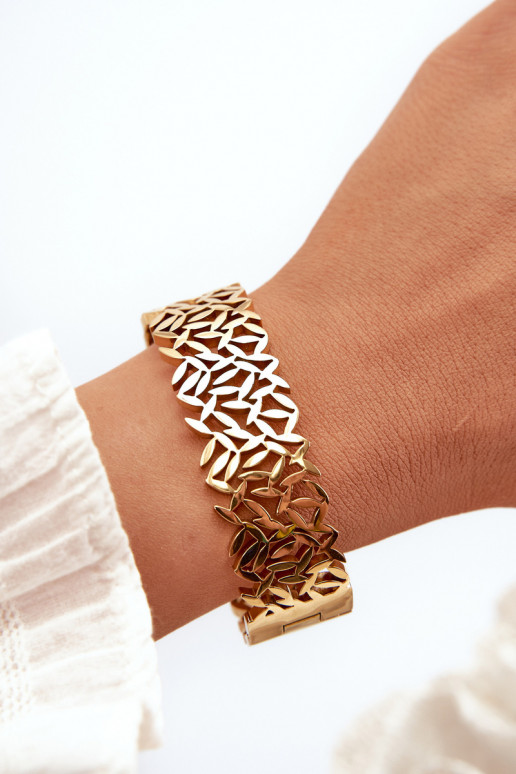 Ein Armband Feminin aus Edelstahl goldene Farbe