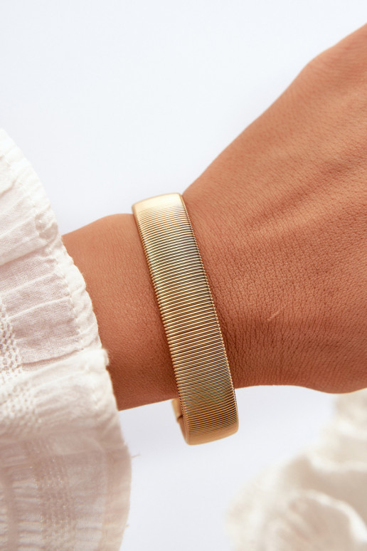 Elastyczna Ein Armband Feminin aus Edelstahl goldene Farbe