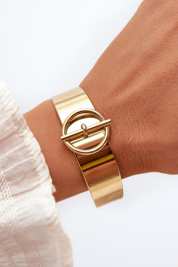 Ein Armband Feminin mit Ornamenten Stal NierdzeZuna goldene Farbe