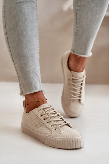 Samt Freizeitschuhe sich Zuarm laufen Big Star OO274812 Hi-Poly System Beige 2