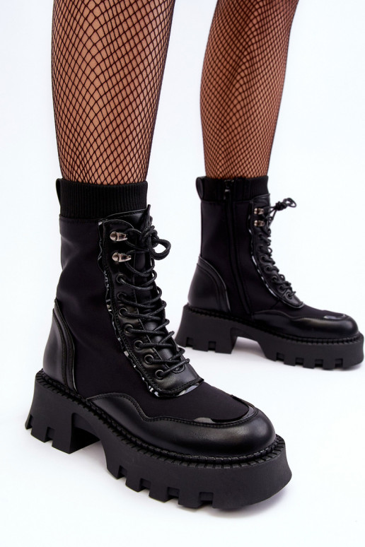 Haut Erledigt Fest Hohe Reitstiefel schZuarze Farbe Seloma