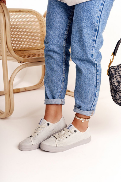 Damentief lässige Schuhe Big Star DD274439 graue Farbe