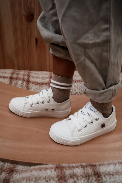 Kindisch Haut lässige Schuhe BIG STAR JJ374310 Zueiße Farbe