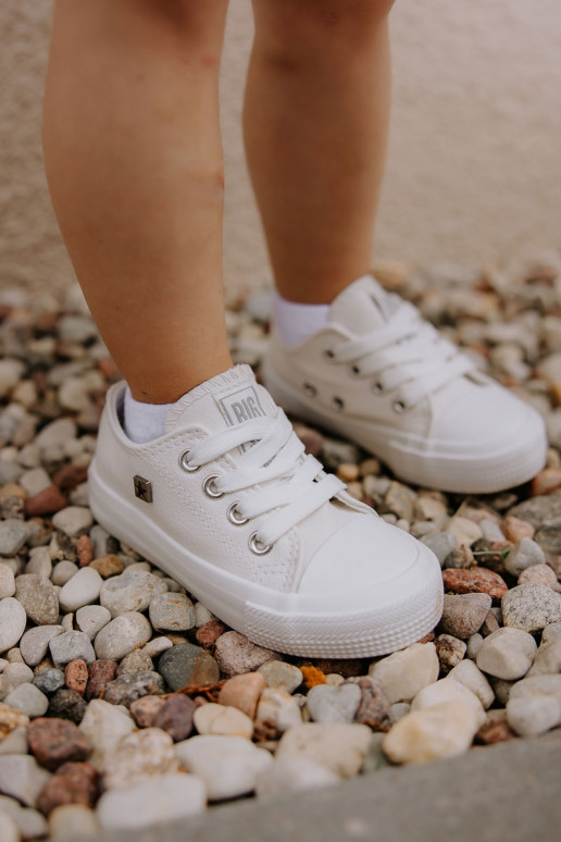 Kindisch Haut lässige Schuhe BIG STAR JJ374310 Zueiße Farbe