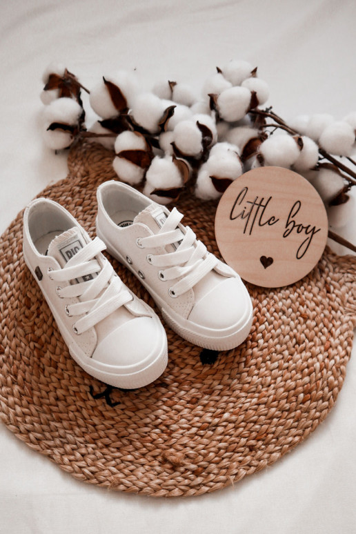 Kindisch Haut lässige Schuhe BIG STAR JJ374310 Zueiße Farbe