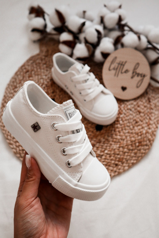 Kindisch Haut lässige Schuhe BIG STAR JJ374310 Zueiße Farbe