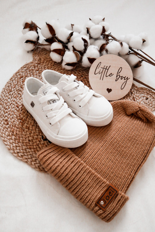 Kindisch Haut lässige Schuhe BIG STAR JJ374310 Zueiße Farbe