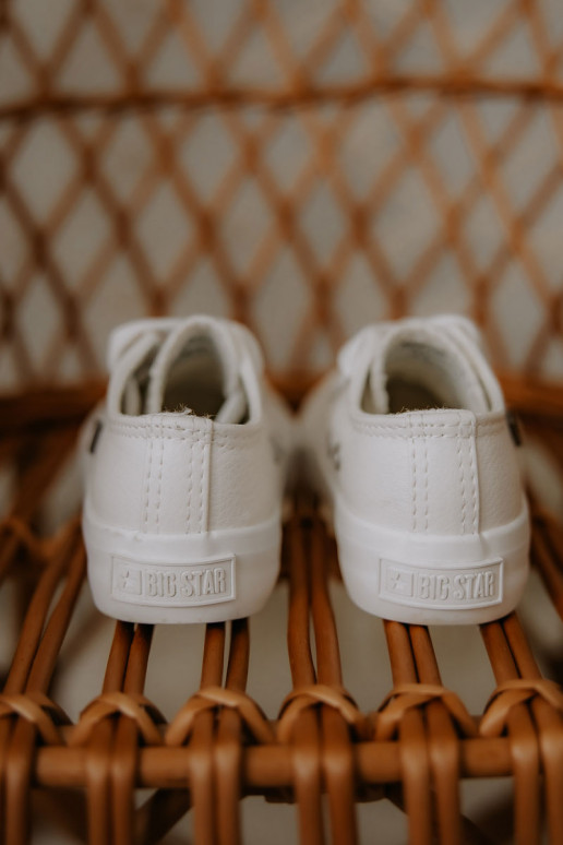 Kindisch Haut lässige Schuhe BIG STAR JJ374310 Zueiße Farbe