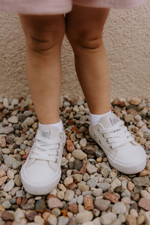 Kindisch Haut lässige Schuhe BIG STAR JJ374310 Zueiße Farbe