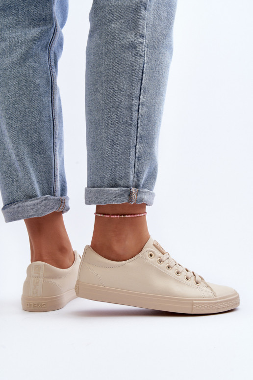 Feminin Haut mit Riemen Klassisches Stilvollll lässige Schuhe Beige Misima