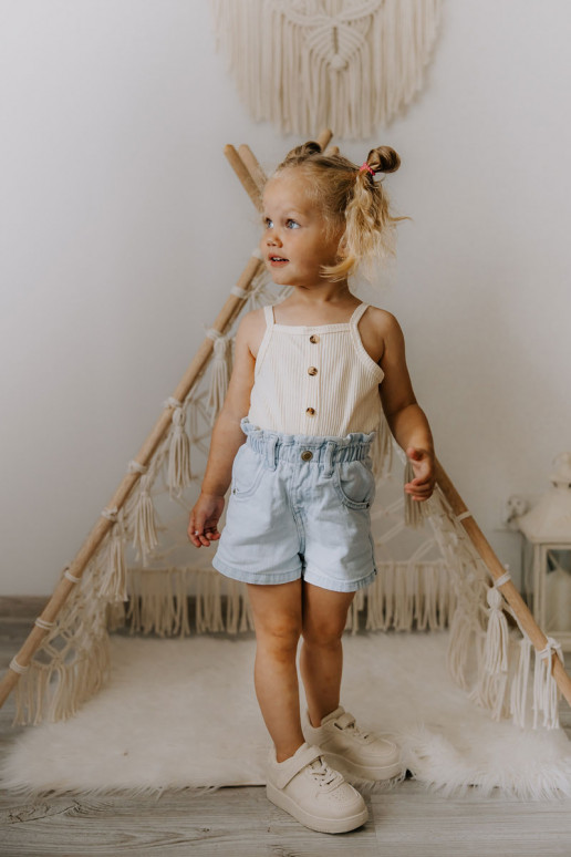 Sportschuhe für Kinder mit Klebeverschlüssen Beige Elike