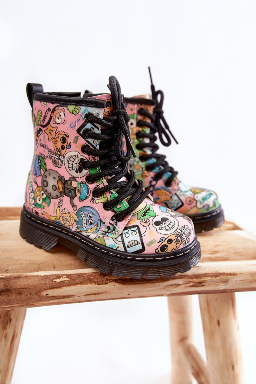 INarme Kinderschuhe Drucken pinke Farbe Dexi
