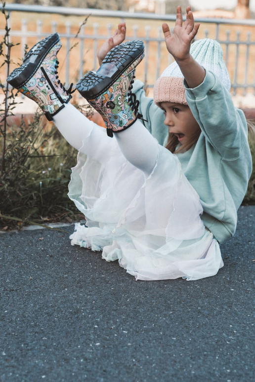 INarme Kinderschuhe Drucken pinke Farbe Dexi