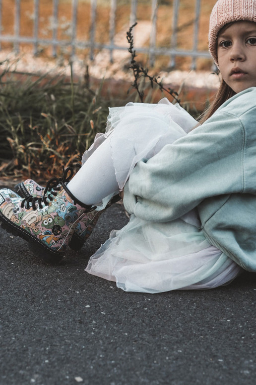 INarme Kinderschuhe Drucken pinke Farbe Dexi