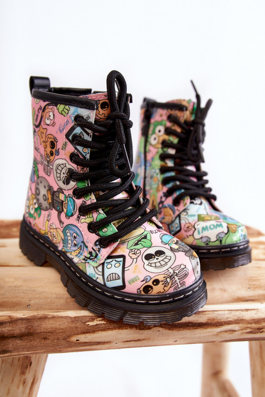 INarme Kinderschuhe Drucken pinke Farbe Dexi