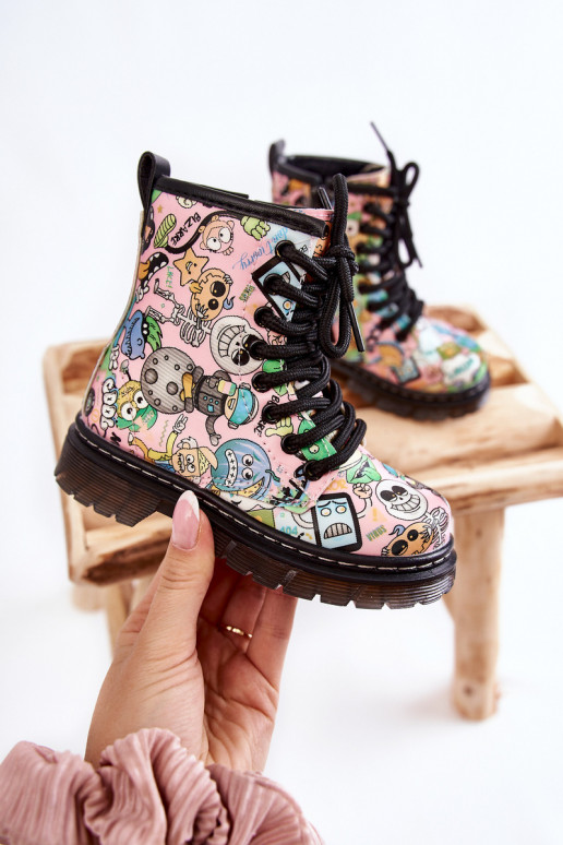 INarme Kinderschuhe Drucken pinke Farbe Dexi