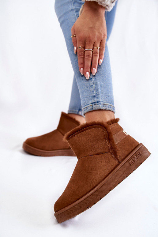 Feminin Stiefel Schneestiefel Big Star KK274620 braune Farbe