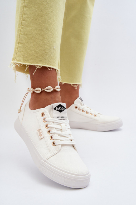 Frauen Schuhe Lee Cooper LCIN-24-31-2201 Zueiße Farbe