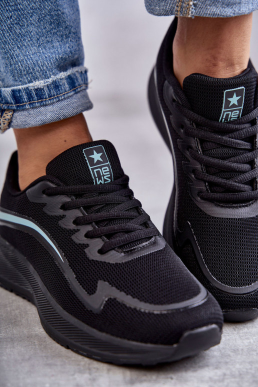 Feminin Modische Sportschuhe schZuarze Farbe Ida