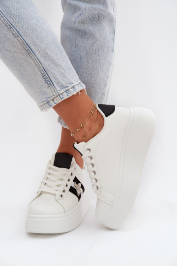 Sneakers Stilvollllschuhe Feminin mit einer PlattformPrzypinką Zueiße Farbe Palvessa 2