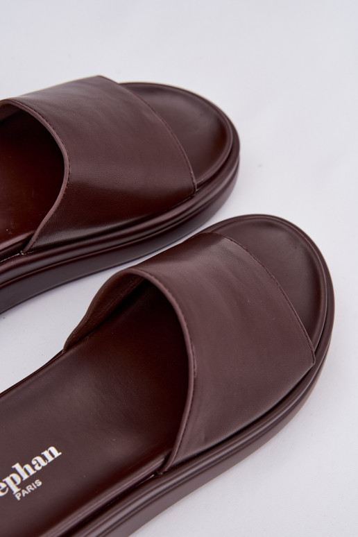 Damenhausschuhe mit einer Plattform CzekoladoZue Tanelisse