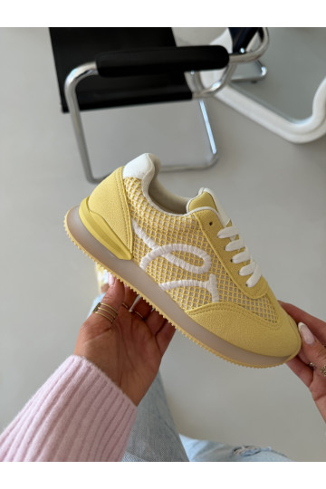 Sneakers Stilvollllschuhe Turnschuhe Feminin gelbe Farbe Tarlisse 2