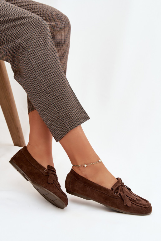 Mokassins für Damen mit stilvollen Details Und Fringe CzekoladoZue Glorina