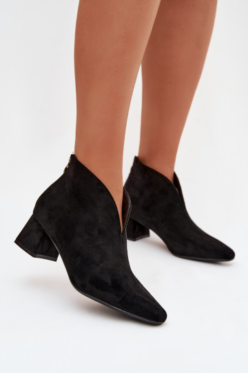 Schwarze Darlisse Damen Stiefel mit Stickerei 2
