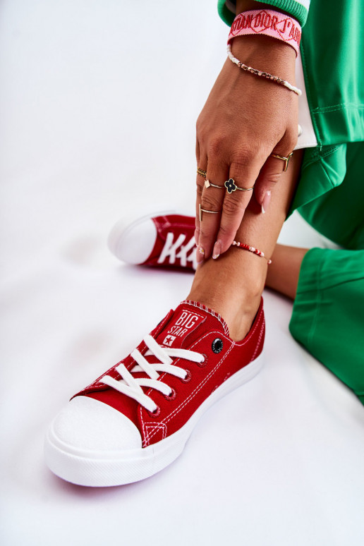 Frauen Schuhe Big Star FF274089 rote Farbe