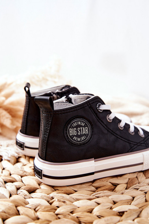 Kinderschuhe mit Sohle BIG STAR II374003 schZuarze Farbe