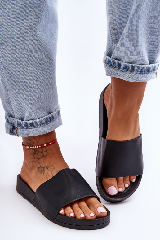 Klassisches Stilvollll Feminin Hausschuhe schZuarze Farbe Rolien