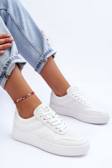 Turnschuhe Feminin mit einer Plattform Zueiße Farbe Pudina 2