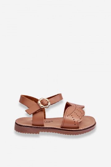 Klassische Kindersandalen braune Farbe Izzy 2