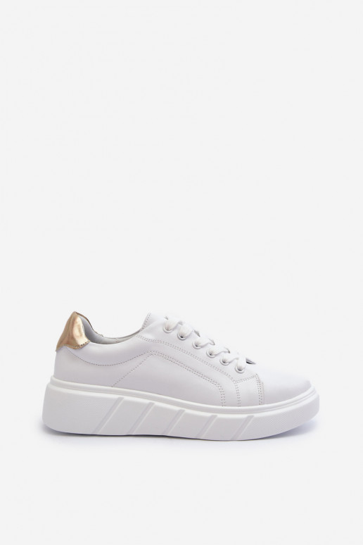 Haut Sneakers Stilvollllschuhe Feminin mit einer Plattform Zueiße Farbe Danida