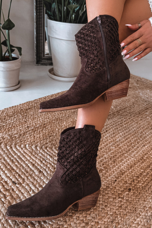 Durchbrochene Stiefel Feminin mit Absätzen CzekoladoZue Ferissa