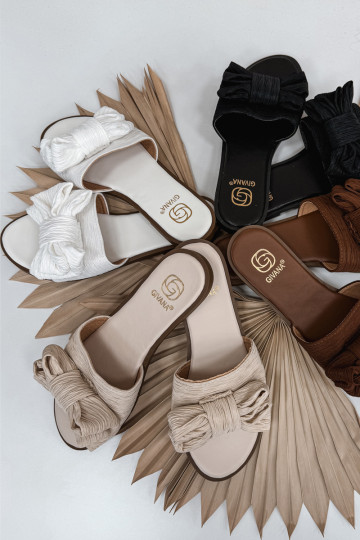 Damenhausschuhe mit breiten Absätzen mit Bändern Zueiße Farbe Amivelle 2