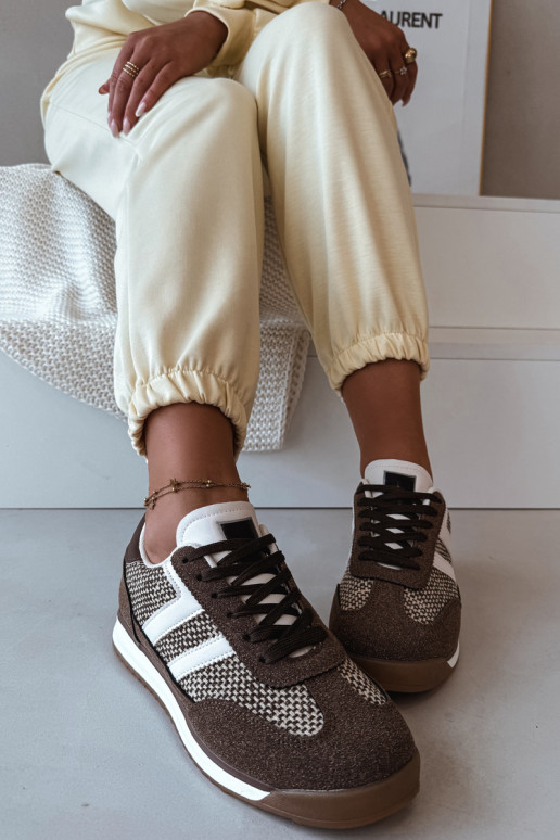 Braune Damen-Sport sneakers Modell „Soretta"