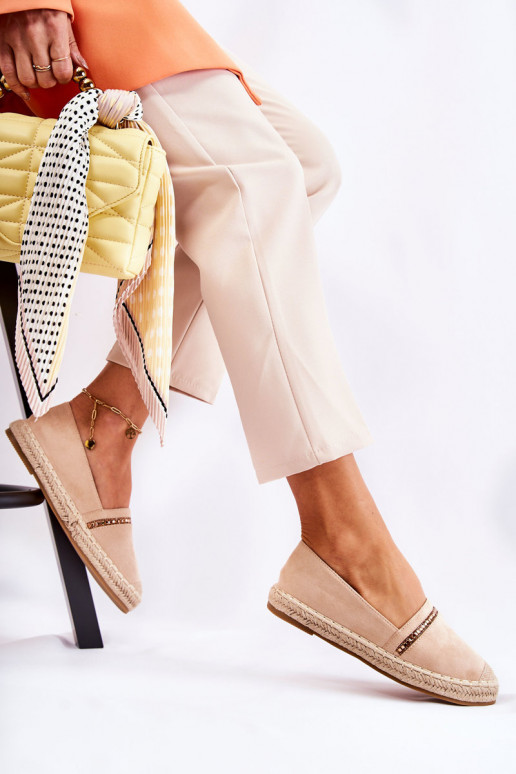 Klassisches Stilvollll Ein überzeugendes Stilvollll Feminin Espadrilles Beige Cersei