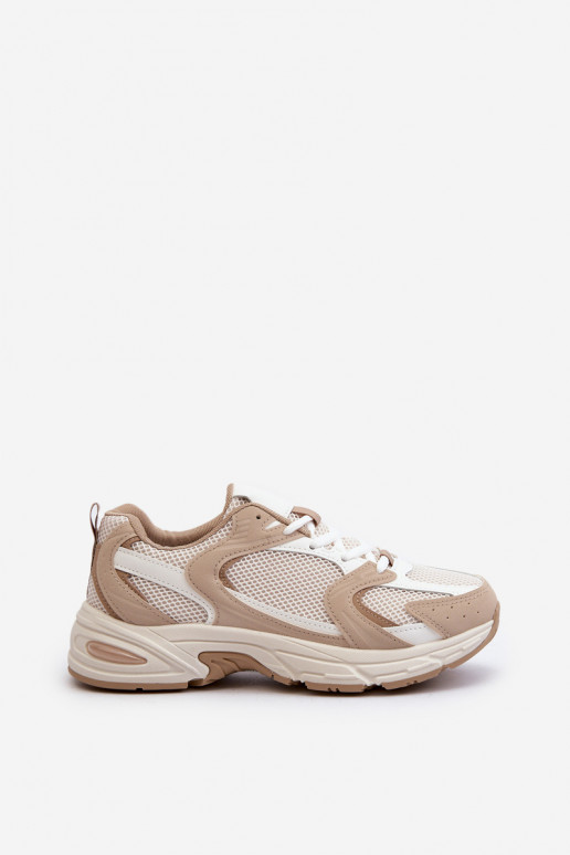 Turnschuhe Sneakers Stilvollllschuhe Feminin Beige Kildia
