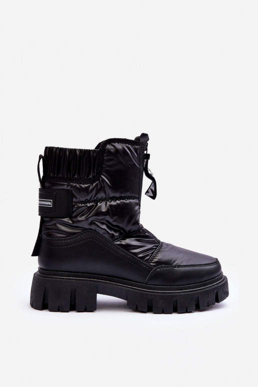 Groß Schneestiefel Feminin sich Zuarm laufen schZuarze Farbe Freoc