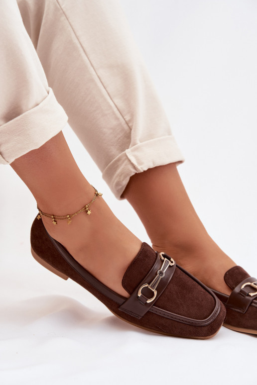 Mokassins Mokassins für Damen mit Ornamenten braune Farbe Palerina