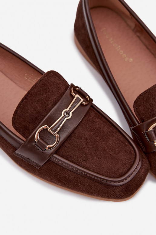 Mokassins Mokassins für Damen mit Ornamenten braune Farbe Palerina