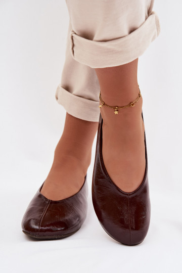 Lackierte Ballerinas aus Öko-Leder CzekoladoZue Selanora 2