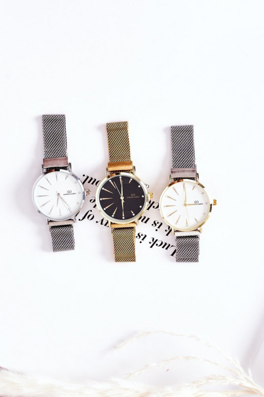 Betrachten Am Armband Mesh Giorgio&Dario grau-goldene Farbe