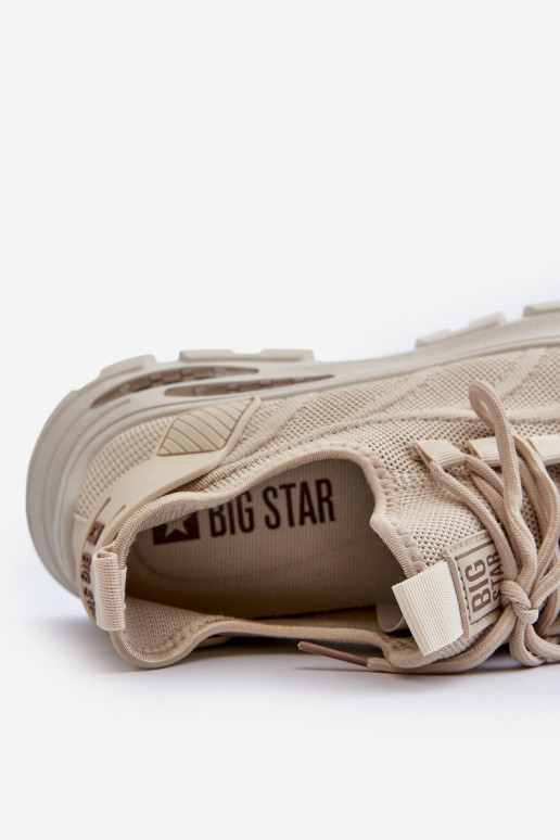Sneakers Stilvollllschuhe Männlich HI-POLY SYSTEM Big Star NN174469 Beige