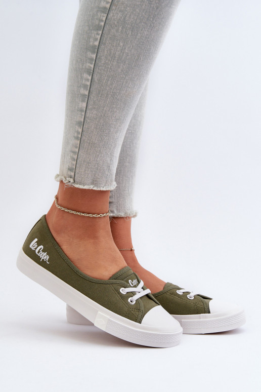 Turnschuhe Freizeitschuhe Lee Cooper LCIN-24-31-2729 grüne Farbe