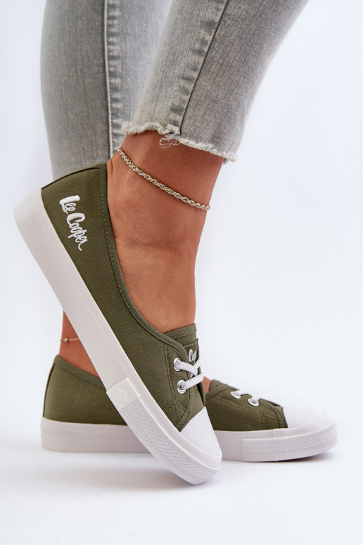Turnschuhe Freizeitschuhe Lee Cooper LCIN-24-31-2729 grüne Farbe