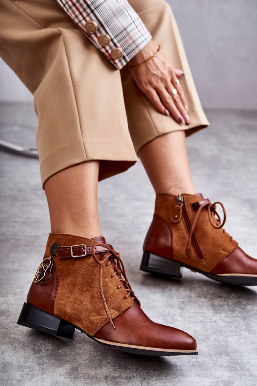 Damenstiefel SchuhZuerk Es mussciejka 5743A-29 braune Farbe