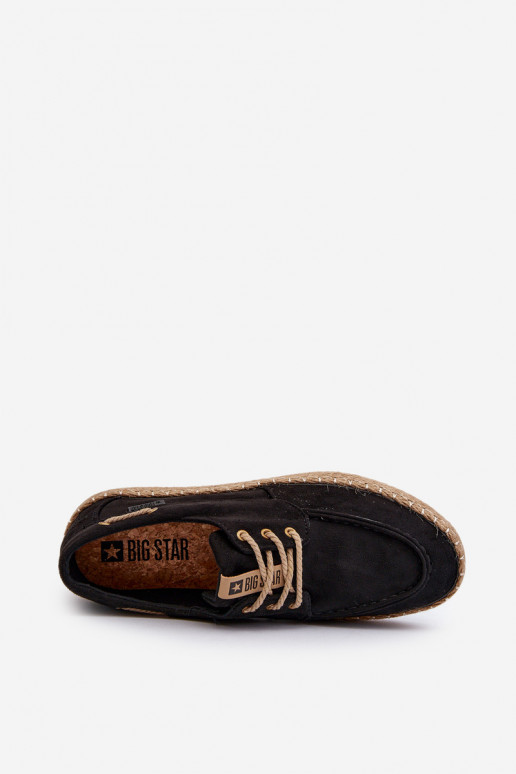 Espadrilles Männlich mit Schnürsenkeln Big Star NN174051 schZuarze Farbe